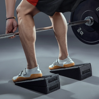 스쿼트발판 데드리프트 역도 재활 운동 발판 발목경사대 종아리 발목 스트레칭, 1세트, 블랙
