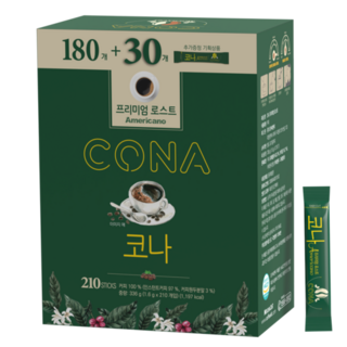 CONA 프리미엄 로스트 아메리카노 원두커피믹스, 1.6g, 210개입, 1개