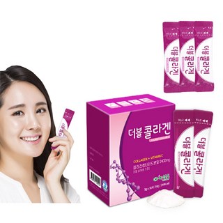 [단독 기획] 녹십초 더블 콜라겐 1팩 (30포/1개월분) + 추가 3포 단독 증정! 흡수율 좋은 저분자 프리미엄 콜라겐. 비타민C 200%, 1세트