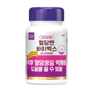 바이벡스제약 건강 혈당 브이 V 길루토늄 일본 식후 혈당 낮추는 돼지감자 영양제 뚱딴지 이눌린 구아바잎 혈당스파이크 당뇨 예방 관리 보조제 식품 간식 식단 좋은 음식 바나바 잎 환, 2개, 15회분