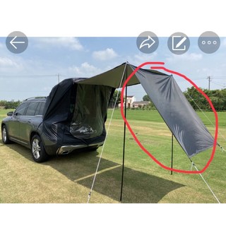 (單售圍幕-邊幕-圍檔)天幕 休旅車尾帳篷 車宿車泊車露 蚊帳遮陽防雨CRV RAV4 X-Trail Tucson, 卡其色