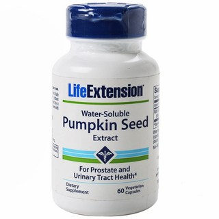 LIFE EXTENSION 水溶性南瓜籽萃取素食膠囊, 60顆, 1罐