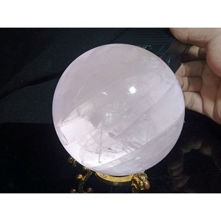 《晶棋》莫桑比克 9cm 六芒星 粉晶球 水晶球