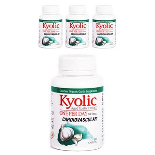 Wakuaga 陳年大蒜萃取配方250錠 1000mg, 60顆, 4罐