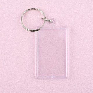 투명 액자키링 아크릴 키링 만들기 부자재 키홀더 포카 홀더 직사각형 증사 타원형 증명 사진 DIY 열쇠고, 직사각형대