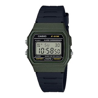 [CASIO 카시오] 무상AS 남성여성아동남여공용 우레탄밴드 전자시계 F-91WM-3A