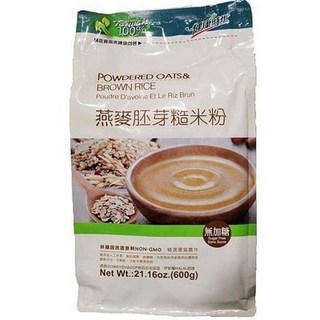 健康時代 燕麥胚芽糙米粉 無添加人工色素 600g, 1個