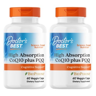 Doctor's BEST 高吸收輔酶Q10加PQQ素食膠囊, 2個, 60入