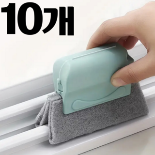 더포인트 창틀 청소 브러쉬 틈새 청소솔 창틀 청소도구, 10개, 민트