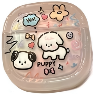 제이와이 누아트 세트 TPU 1개 케이스 변색방지 철가루 4 에어팟4 케이스, 화이트, 에어팟 4세대