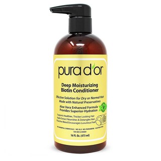 퓨라도르 딥 모이스처라이징 비오틴 컨디셔너 473ml 2개 PURA DOR Biotin Deep Moisturizing Conditioner