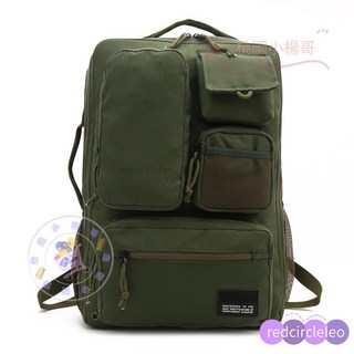 氣墊款16寸筆電後背包：學生、登山、旅行適用，大容量防水多袋口設計，台灣出貨, 軍綠色, 1個