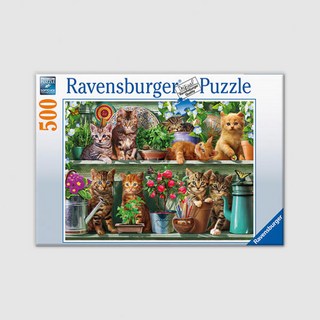 아트박스/코리아보드게임즈 라벤스부르거 정원 선반의 고양이 500피스 직소퍼즐, 상세 설명 참조, 1개, 상세 설명 참조