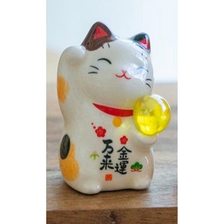 日本瀨戶市藥師窯 2025招福貓咪招福玉吉祥物 金運萬來滿願成就招福開運水晶球, 金運萬來