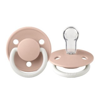 桃園小太陽 BIBS 丹麥 DE LUX 矽膠奶嘴 0-18M 一般款 夜光款 丹麥奶嘴 奶嘴 夜光奶嘴, (夜光) 腮紅0-18M, 1個