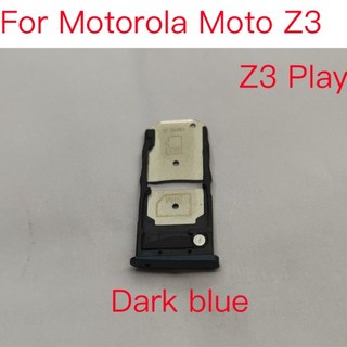 모토로라 Z3 플레이 Sim 카드 슬롯 홀더 어댑터 소켓 수리 부품에 대 한 1pcs 새로운 SIM, 01 Black