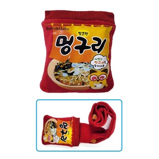 호기심 강아지 노즈워크 훈련 라면모양 찾기놀이 간식찾기 간식 장난감, 멍구리, 1개