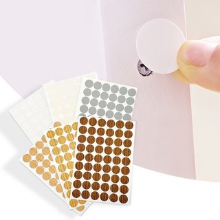 가구 벽 못 구멍 찍힘 까짐 기스 보수 스티커 54개입 () 900+23446xa, 원목월넛