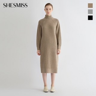쉬즈미스 울 하이넥 니트 원피스_KOPO42510 2333362