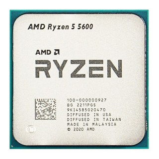 AMD Ryzen 5 R5 5600 3.5GHz 6 코어 12 스레드 CPU 프로세서 65W L3 = 32M 100-000000927 LGA AM4, 한개옵션1