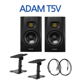 아담 T5V x MS180-5 데스크 스피커 스탠드 패키지