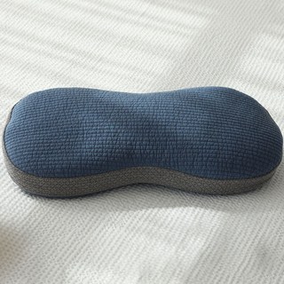 준앤종 순면 피그먼트 메밀베개 원형 사각 경추베개, 블루, 피그먼트 땅콩 메밀베개, 1개