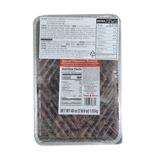 오티스 더블초코 브라우니 시트 생지 1.13kg 해동 후 섭취 카페 디저트 [당일발송], 1개