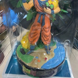 網紅七龍珠GK場景悟空孫悟空父子經典gk動漫手辦模型擺件禮物雕像, 1個, 孫悟空父子無盒子