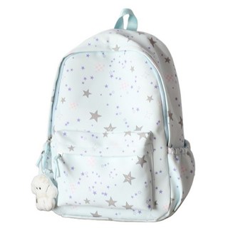 COW日系ins可愛星星書包 超值大容量學生背包 初高中大學生百搭款, 高級黑【COW品質】,書包【無掛件】