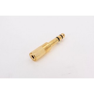 3.5mm轉6.5mm 音源轉接頭 耳機麥克風 音響擴大機轉接線, 1個, 6.5*3.5