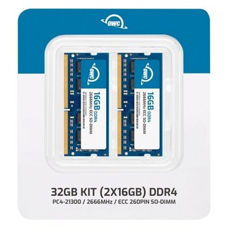 OWC 32GB (2X16GB) DDR4 RAM Compatible with Synology DiskStation DS1819+ DS1821+ NAS System/메모리, 2개