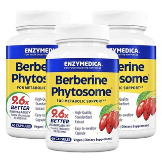 엔자이메디카 베르베린 파이토솜, 3개, 60정