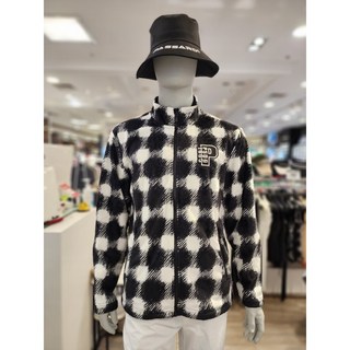 파사디골프 남성 Q23FTJ041M 시즌 패턴 플리스 집업자켓