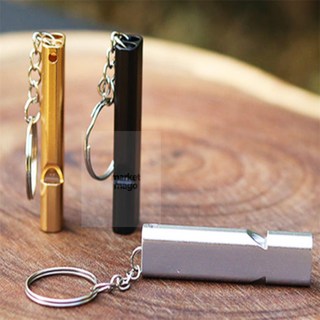 마켓다인Z 호루라기 키링 호각용품, 블랙