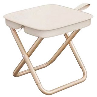 TINY口袋椅凳, 牛津布碳鋼材質, 折疊尺寸30x12cm, 卡其色, 1個