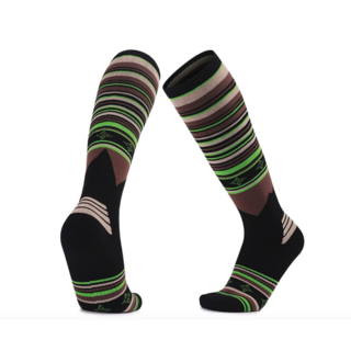 戶外機能羊毛滑雪襪 美利奴羊毛襪 加厚毛圈長筒襪 專業滑雪襪 保暖透氣 親膚高彈, 深棕, 1個