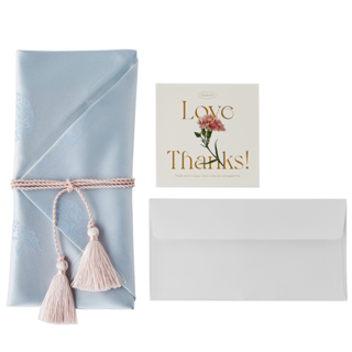 우아한 명절 용돈 봉투 예단봉투 보자기봉투, 연하늘, 1개