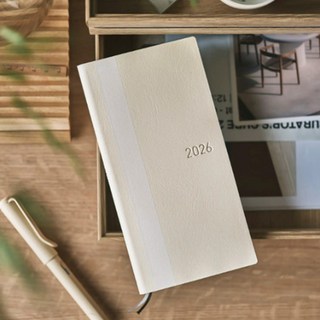 2026 호보니치 화이트라인 주간 수첩 다이어리, 영어 [아이보리]