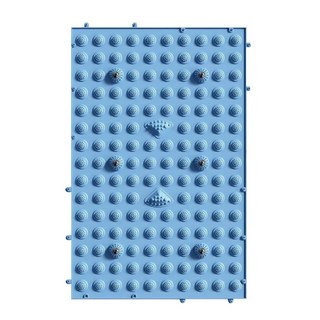 超慢跑墊 指壓板 足底指壓 健康步道 腳底穴道按摩 加厚加大, 1個, 磁石方形【藍色】62cm*40cm