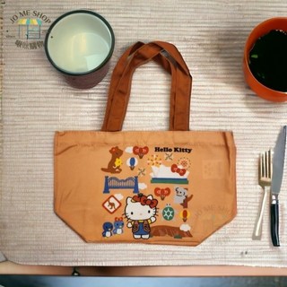 Hello Kitty 7-11 玩遊世界提袋 飲料提袋 限量絕版 便當袋 水壺提袋 書本袋 購物袋, 澳洲款 (橘色),午餐袋, 1個