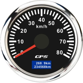 52MM 자동차 트럭 속도계 미터 30/60/80/120/200 Km/h GPS 안테나 포함 7색 백라이트 9-32V, 01 빠른, 13 80KMH-BS