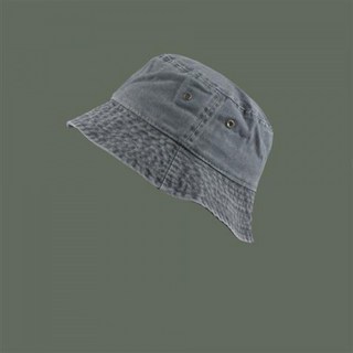 남녀공용 레트로 워싱 카우보이 버킷 햇 와이드 브림 용수철 여름 단색 데님 파나마 어부 모자, 02 gray 2, 01 one size