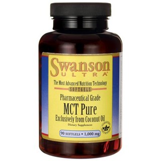 Swanson 斯旺森 優質MCT油軟膠囊 1000mg, 90顆, 1罐