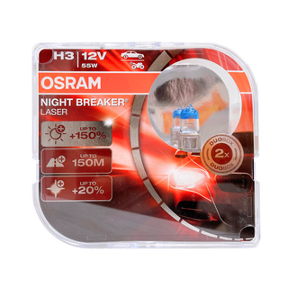 OSRAM NIGHT BREAKER 增亮150% 鹵素燈泡 大燈，提升夜間行車安全, 1個, H3