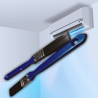 台中霧都 硬毛清潔刷 冷氣風輪清潔刷 鍵盤清潔刷 窗框清潔刷 多用途清潔刷, 藍色, 1個