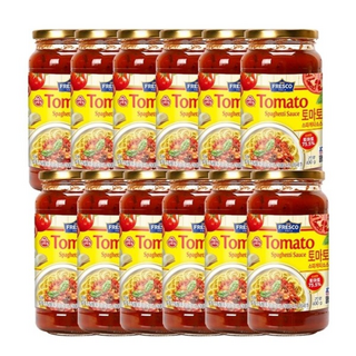 프레스코 토마토 스파게티 소스 /파스타/크림/미트/미트볼/로제/대용량/재료/라구/업소용/식자재, 400g, 12개