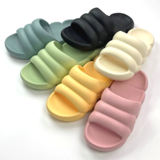 구르미유(파우치 증정) 푹신한 구름 슬리퍼 마카롱 eva 실내화 쿠션 거실화 실내용 임산부 실내 산후조리원 거실 발편한 족저근막염 층간소음방지 무소음 사무실 집 커플 회사 뚱카롱