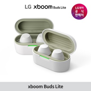 [신제품] 엑스붐 버즈 라이트 XBOOM BUDS LITE / 블루투스 무선 이어폰 노이즈 캔슬링 LG그램 호환 최대 35시간 재생, 화이트