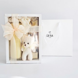 기프트벨라 핫스윗 발렌타인 초콜릿 텀블러 선물세트, 1세트, 200ml, 마카롱 옐로우