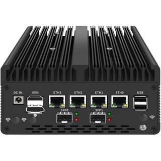 미니 데스크탑 게이밍 PC 컴퓨터 히스톤 팬리스 인더스트리얼 코어 710510U 32GB RAM 512GB SSD 윈도우 10 프로 HDM VGA RS485/232 COM GP, 8GB RAM 128GB SSD, black